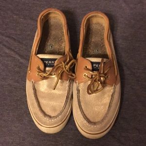 Sparkly sperry shoes